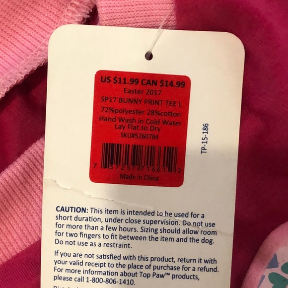 Pink Bunny T-Shirt for Doggie - Picture 4 of 5